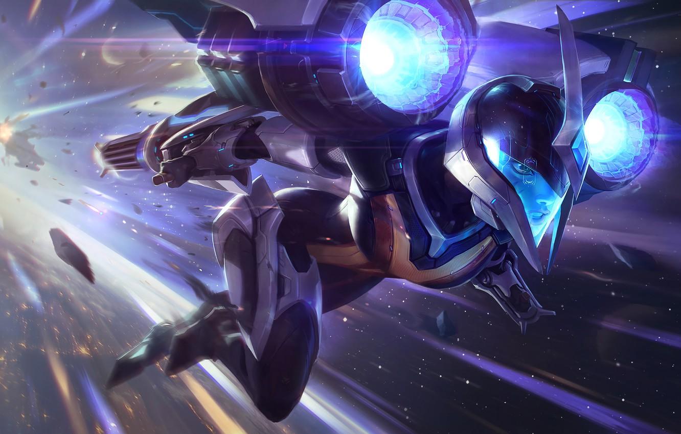 Wallpaper Girl, Stars, The game, Girl, Costume, Helmet, Stars