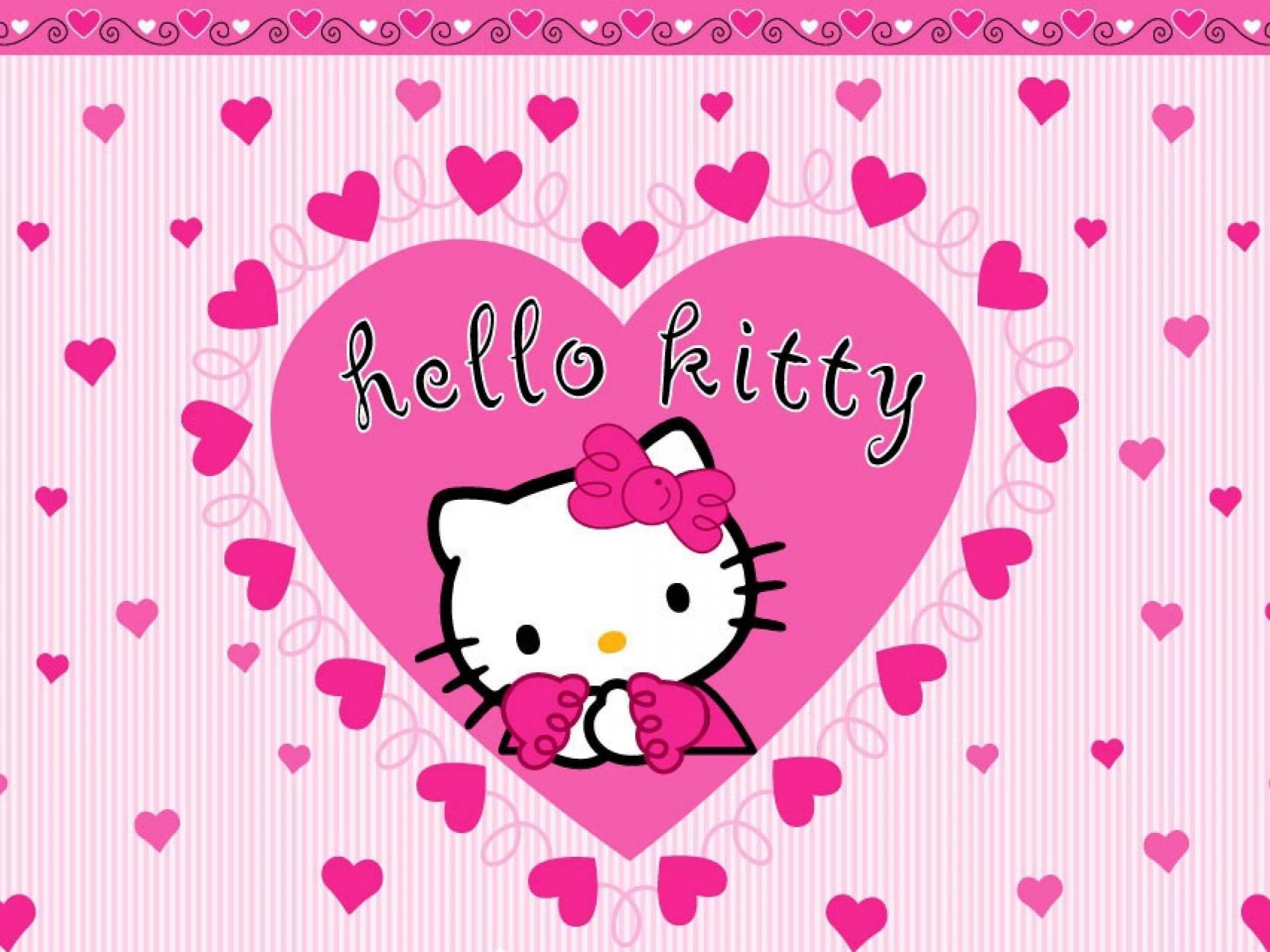 Wallpaper Hello Kitty Pink Bergerak Kitty Pink Love