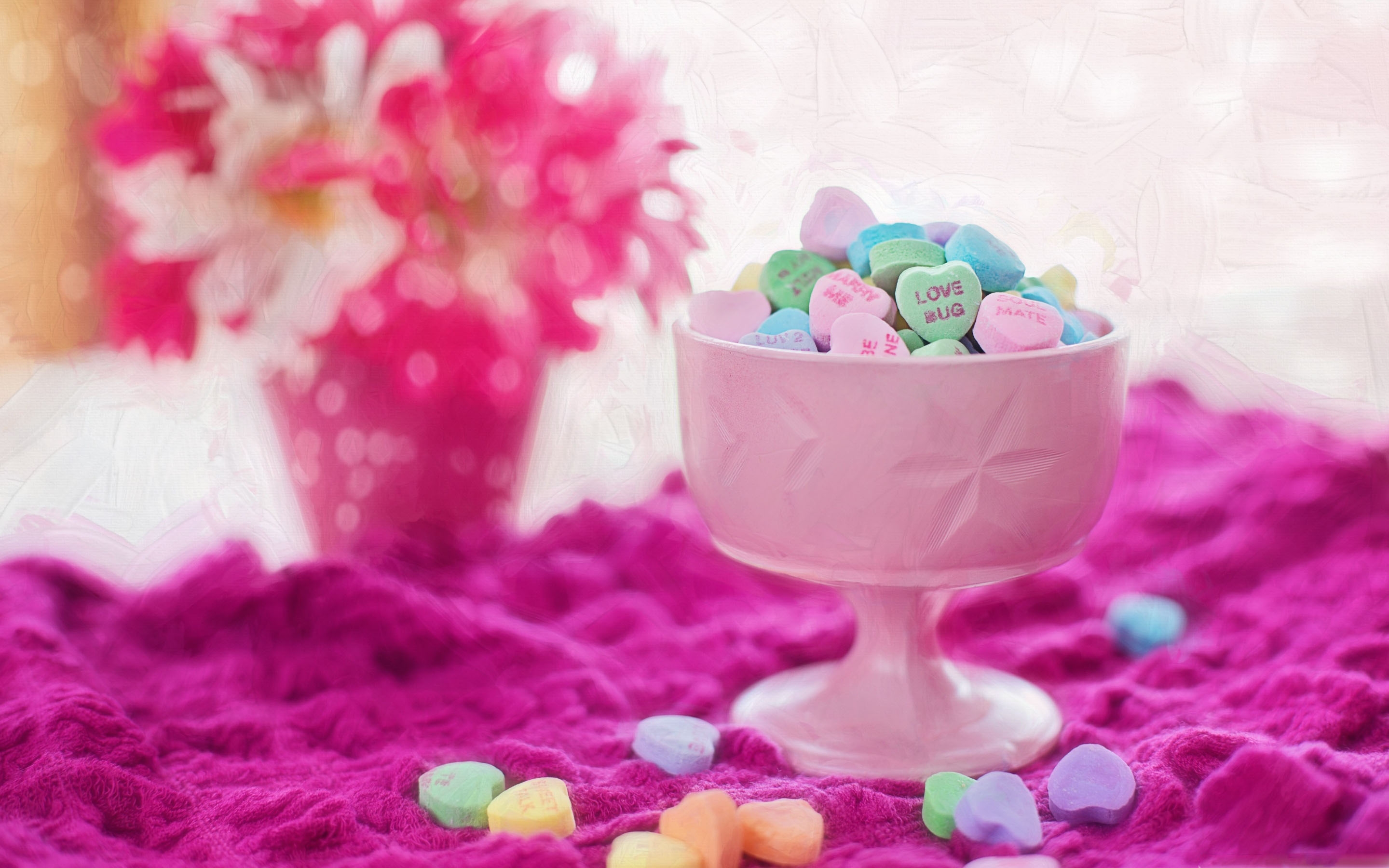 Valentines Day Candy Hearts Sayings Mac Wallpaper Download