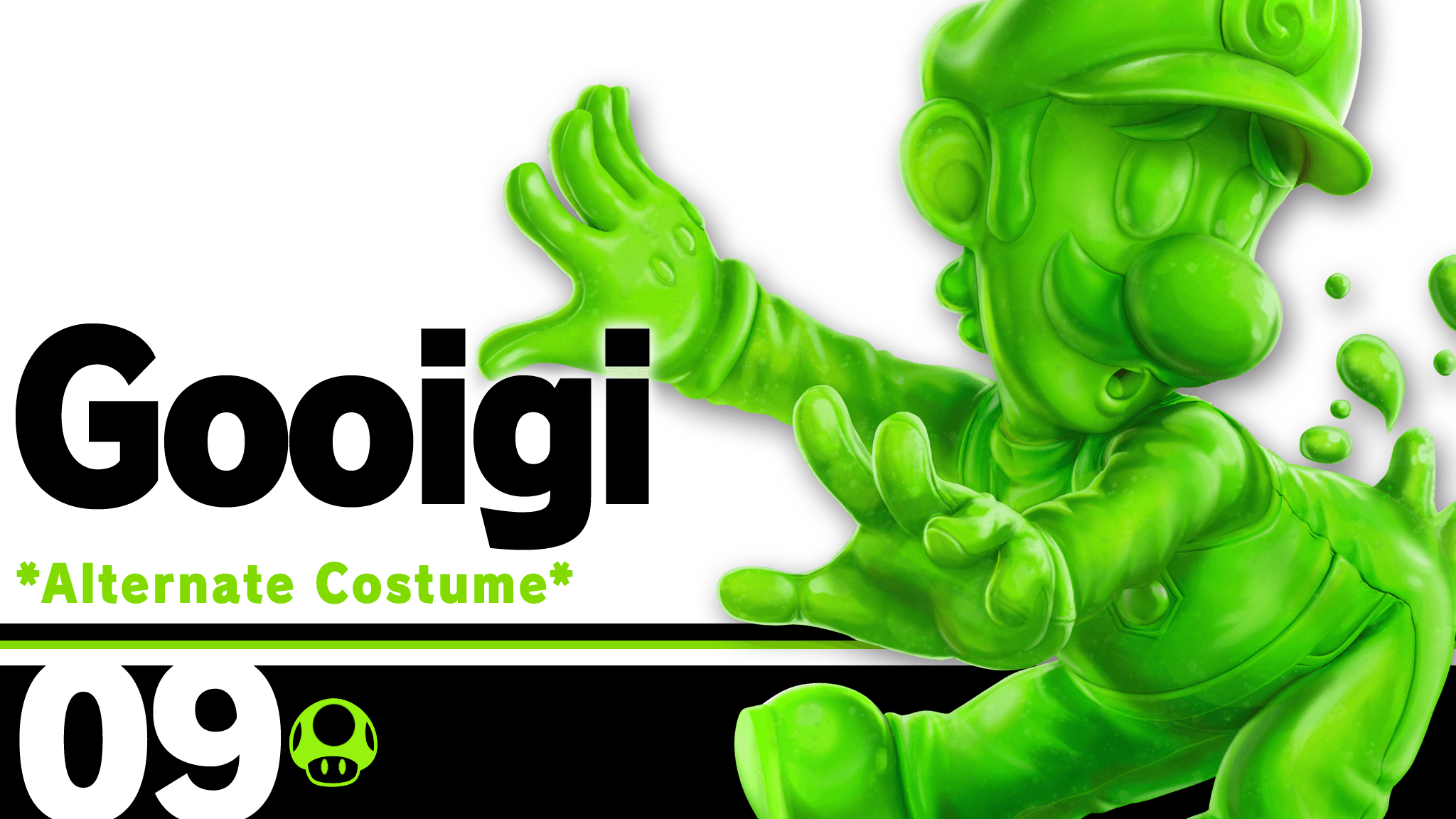 Gooigi Luigi Alt Smash Costume Fighter Splash By Pavlovs Walrus