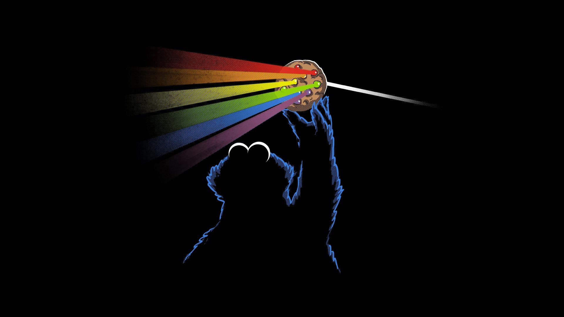 Pink Floyd Dark Side of Cookie Monster Wallpaper HD / Desktop
