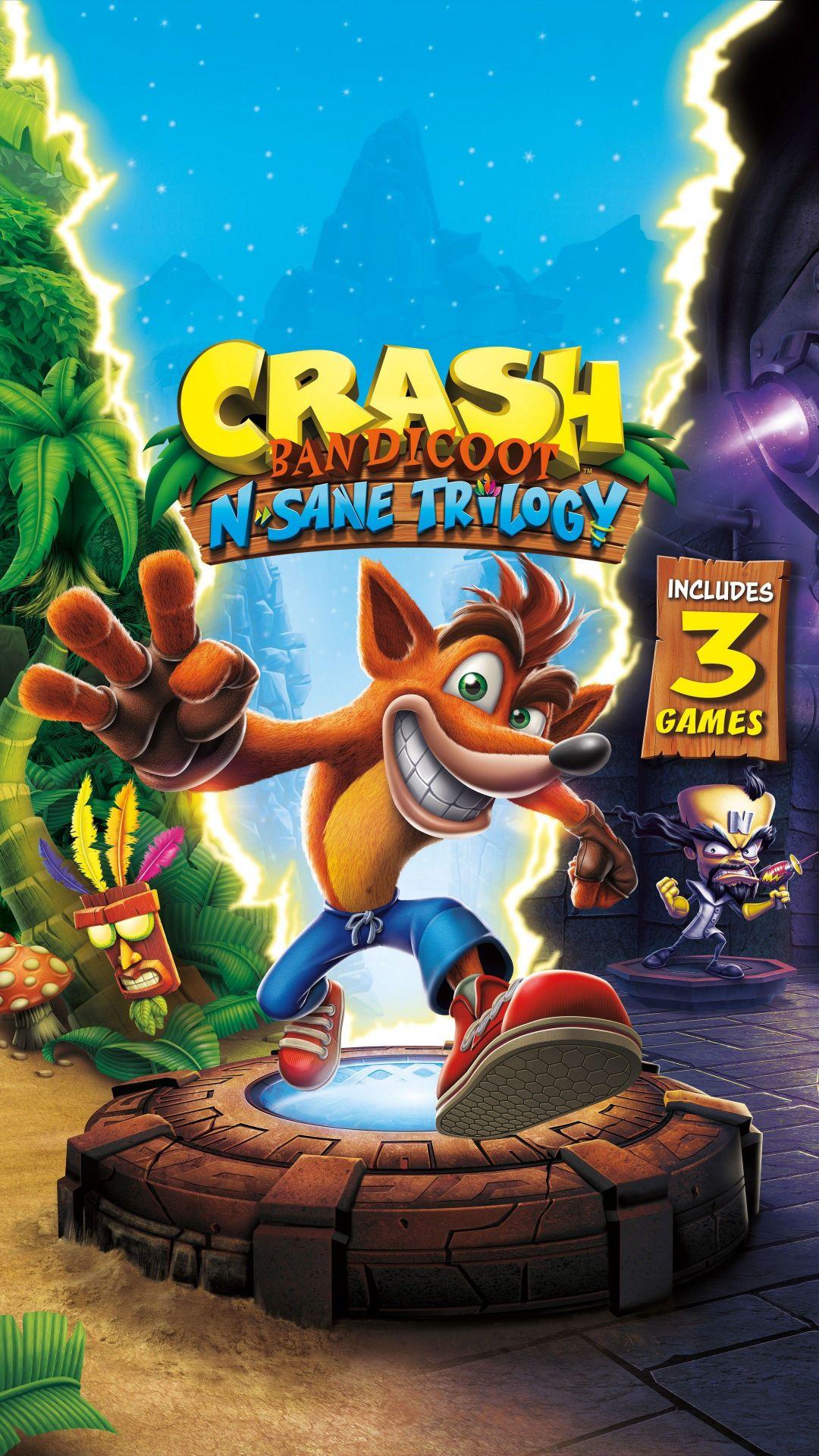 Crash Bandicoot, iPhone, Desktop HD Background