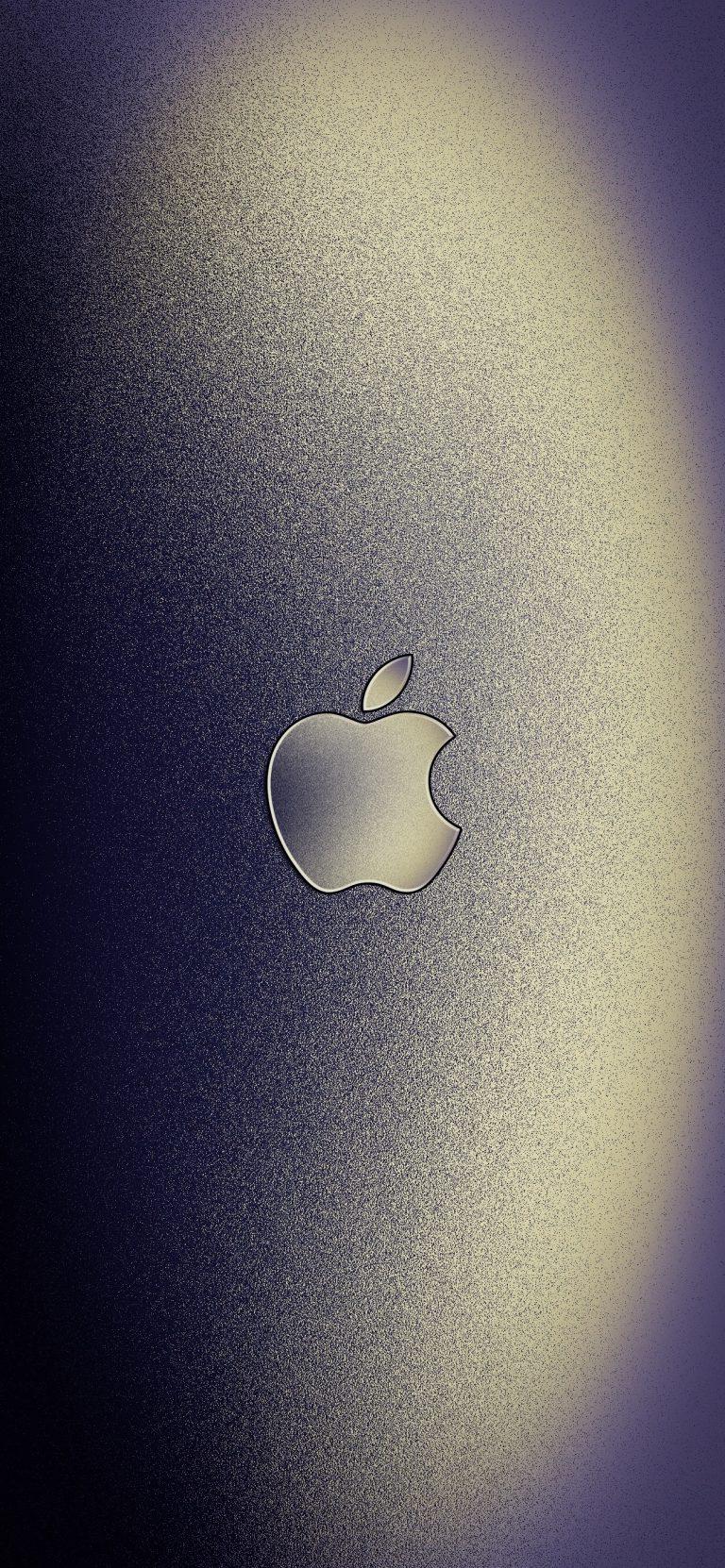 Aluminum Apple Logo Wallpaper for iPhone