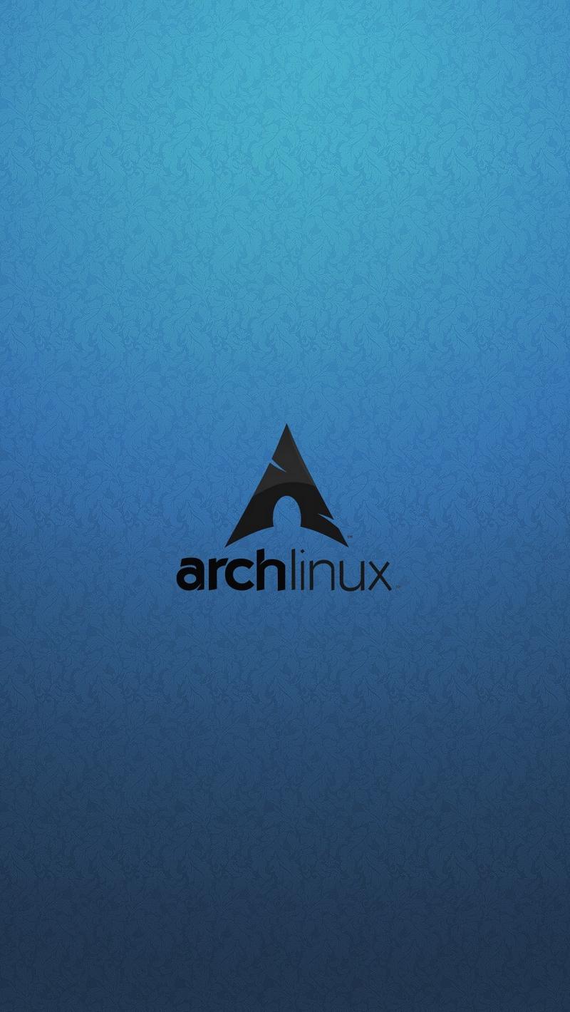 Download wallpaper 800x1420 linux, arch linux, logo, brand iphone