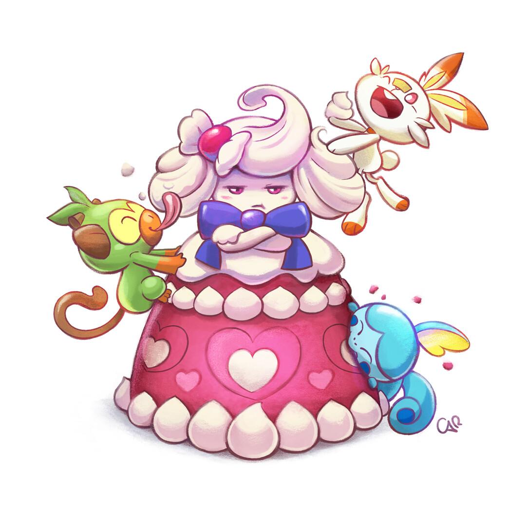 Alcremie vs Starters, Carina Tang