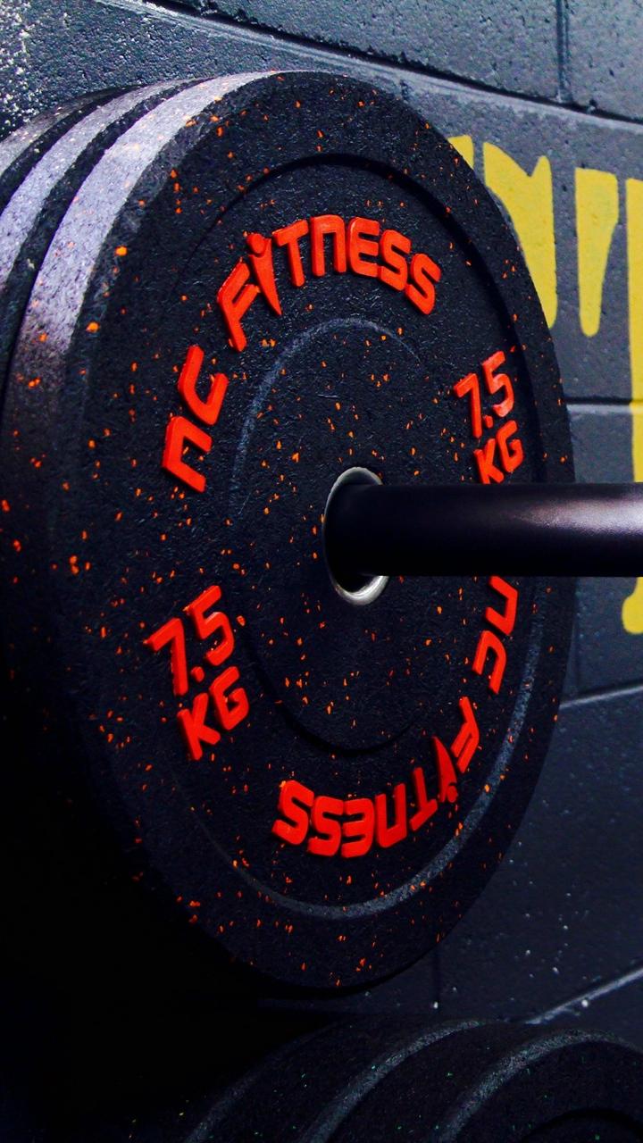 Download wallpaper 720x1280 gym, disks, weight, bodybuilding
