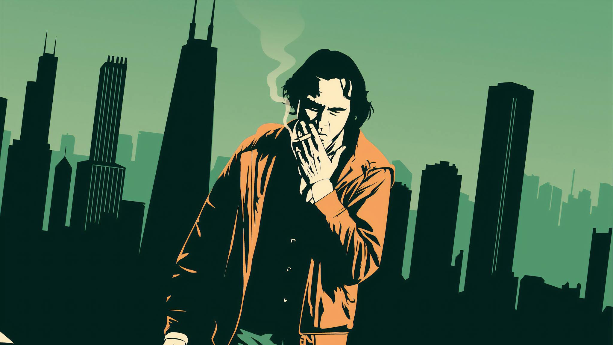 Joaquin Phoenix Smoking Fanart