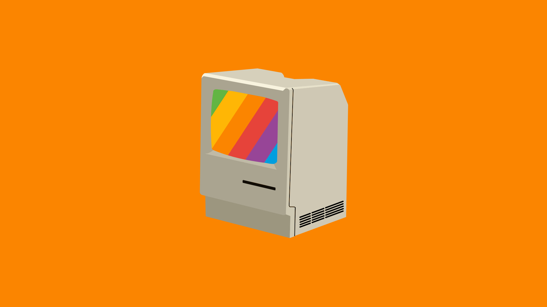 Colorful Macintosh gif and wallpaper I made!