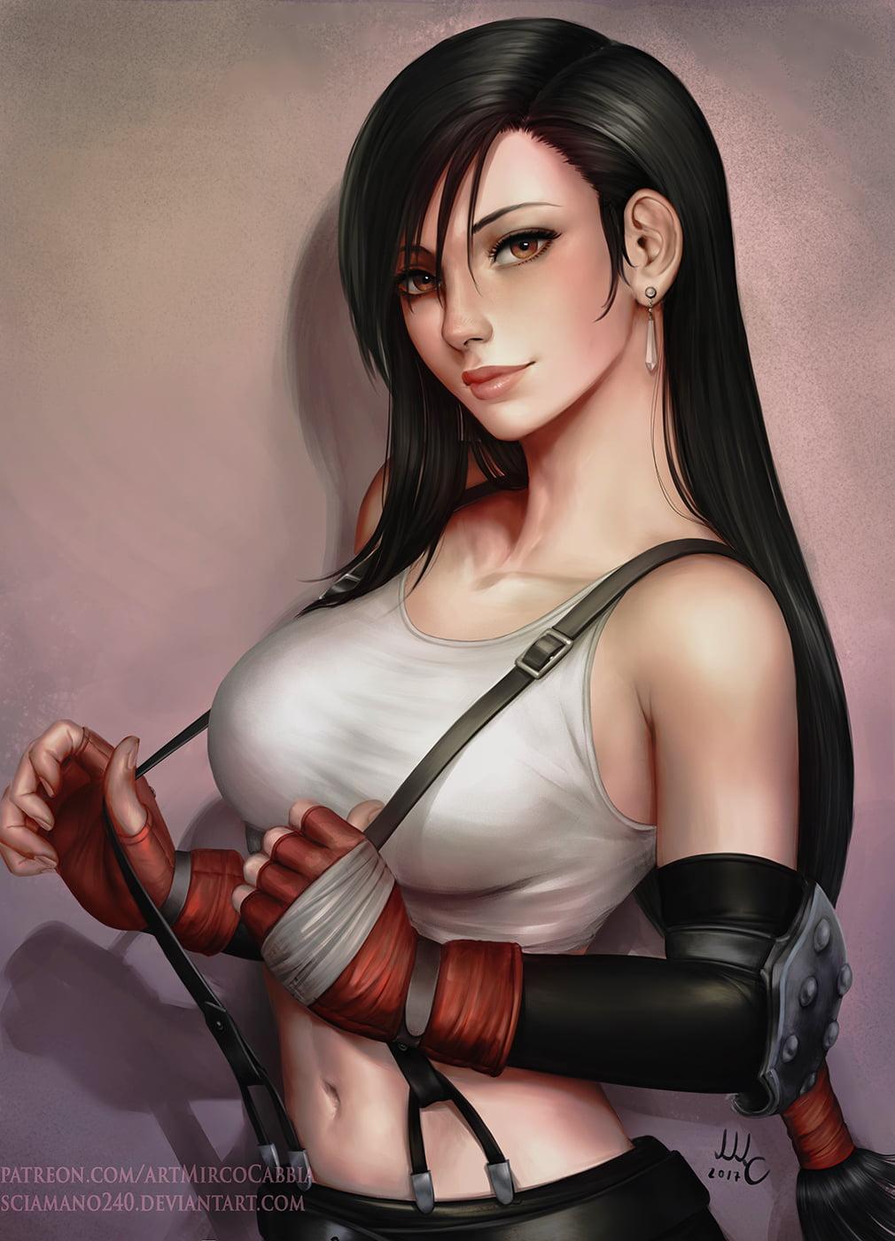 Final Fantasy VII, Tifa Lockhart, video games, Mirco Cabbia HD wallpaper