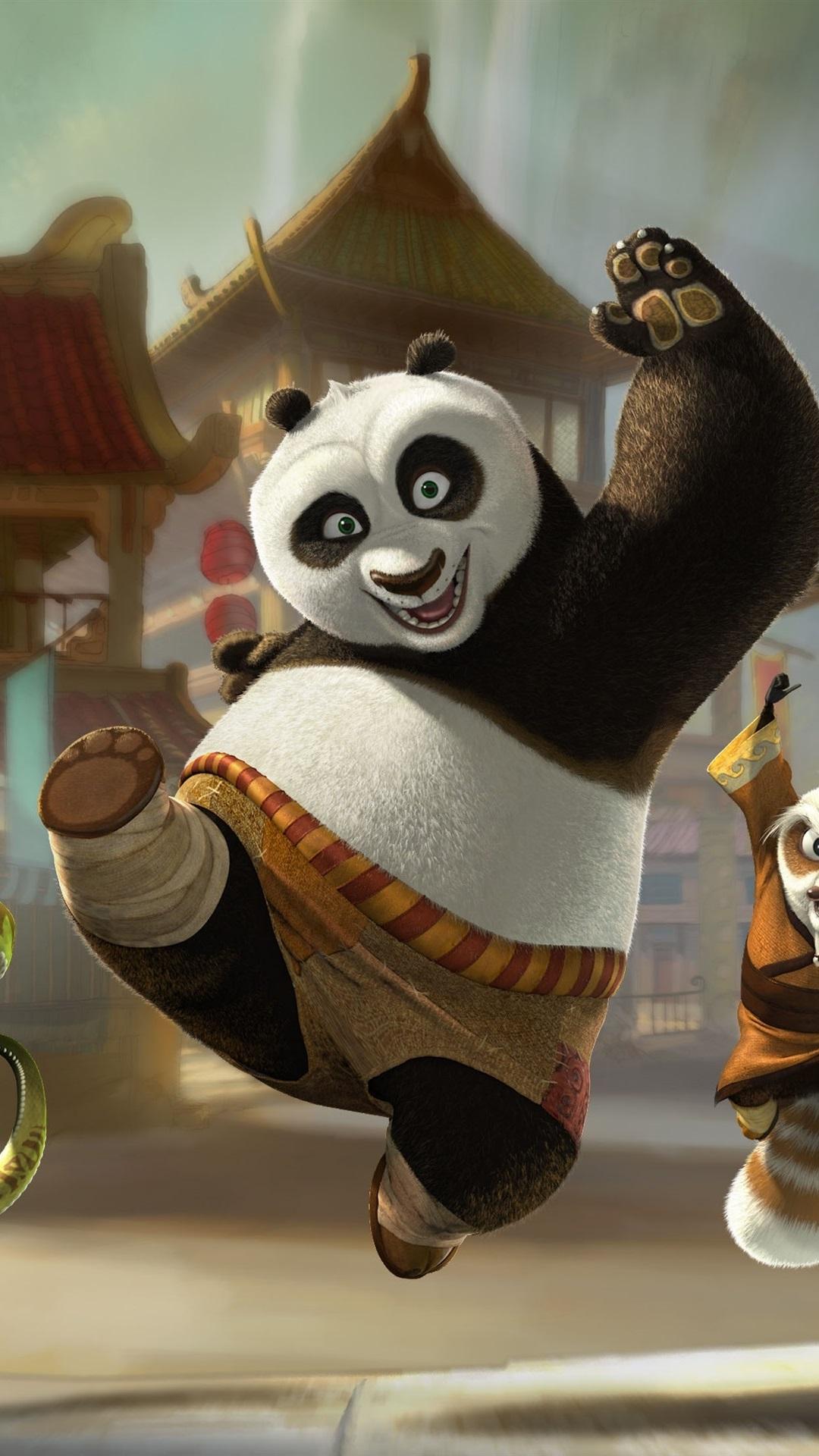 Kung Fu Panda Happy Departure 1080x1920 IPhone 8 7 6 6S Plus