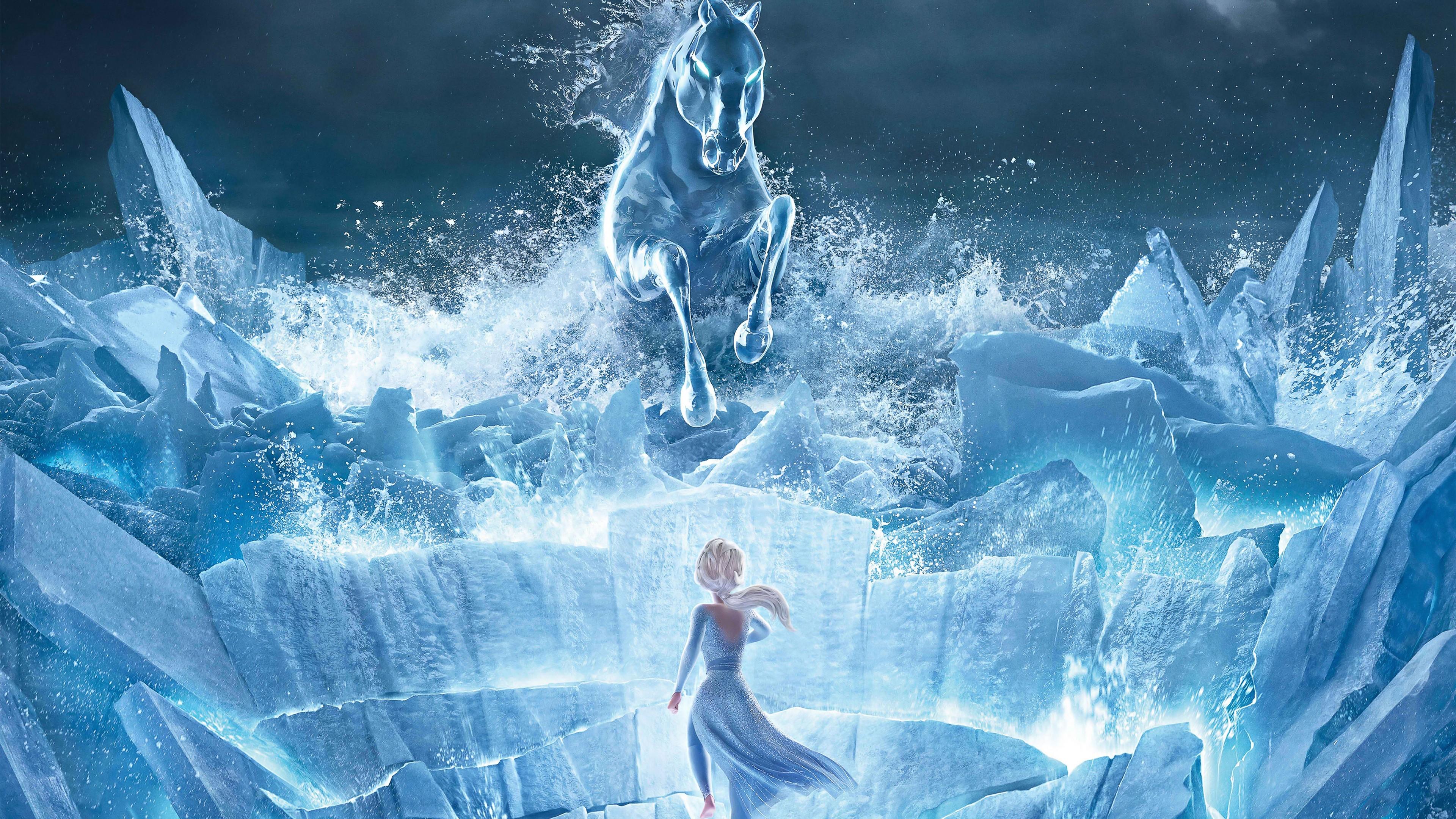 Frozen 2 Queen Elsa Animation HD Wallpaper for Desktop