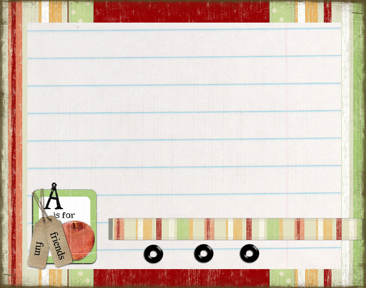 ABC Notepaper Back To School Background For PowerPoint