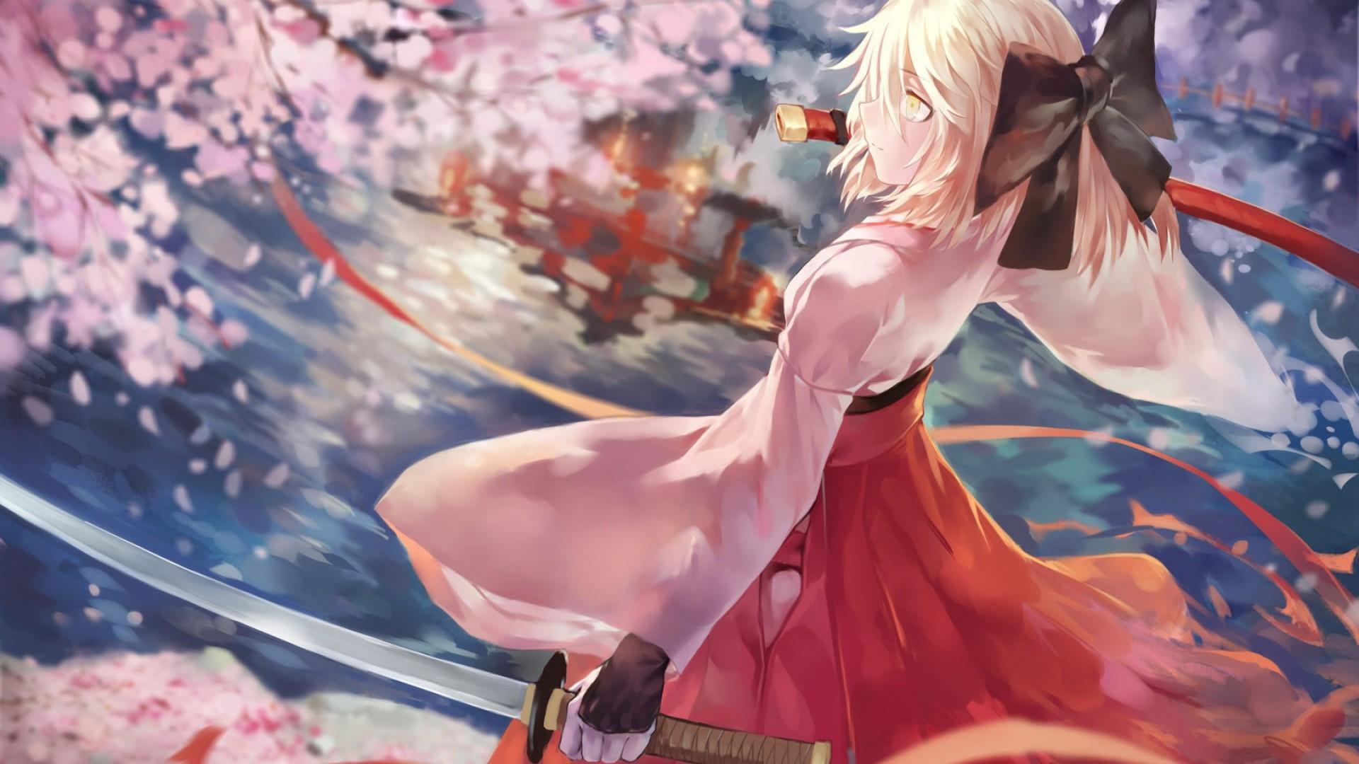 Fate Grand Order Sakura Saber Laptop Full HD 1080P HD 4k