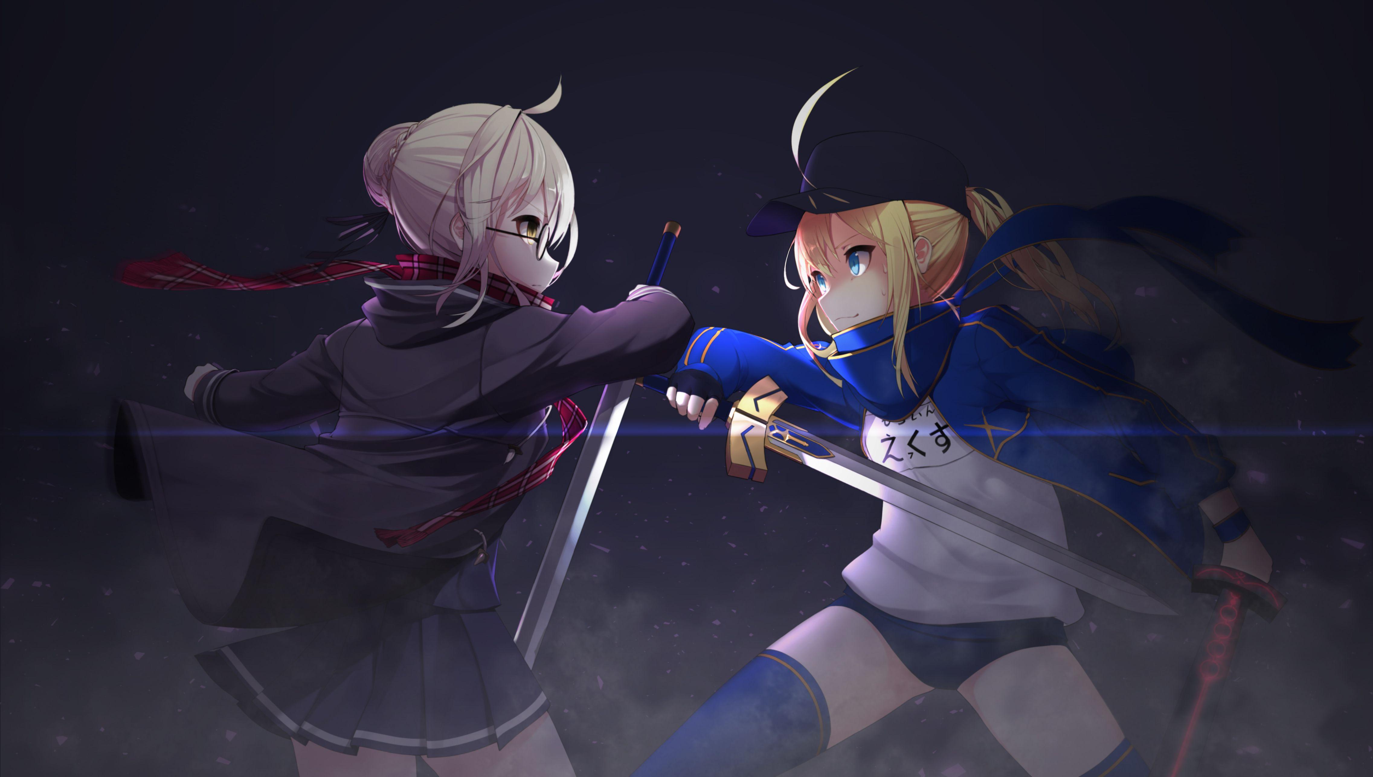 Heroine X And Saber Anime Fate Grand Order Wallpaper