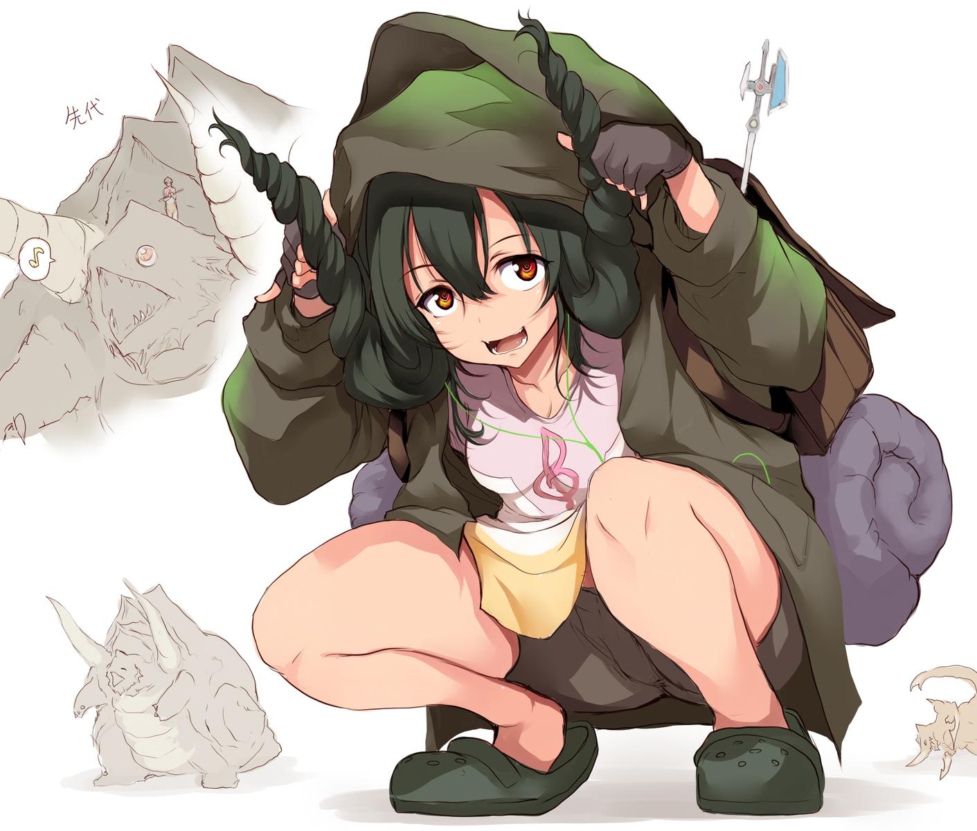 anosillus anosillus ii denkou choujin gridman gloves green hair