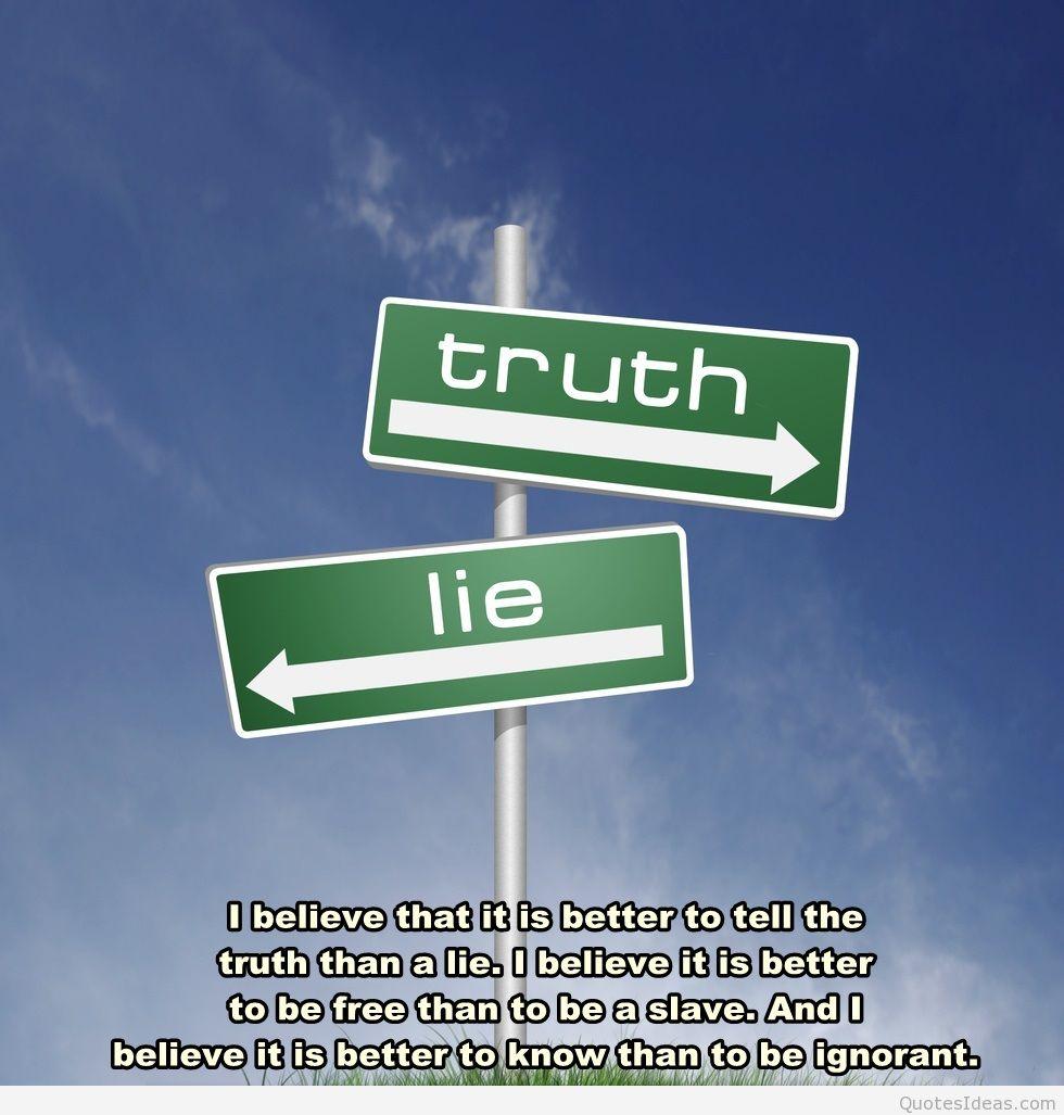 Truth lie quote HD wallpaper