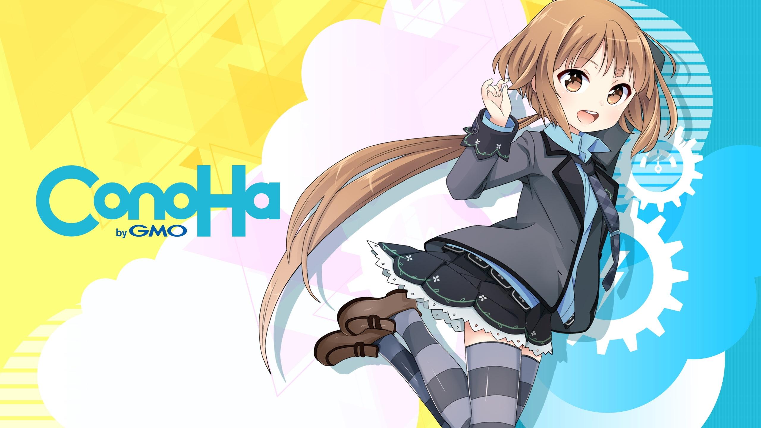 Mikumo conoha, loli, school uniform, anime girl, Anime, HD