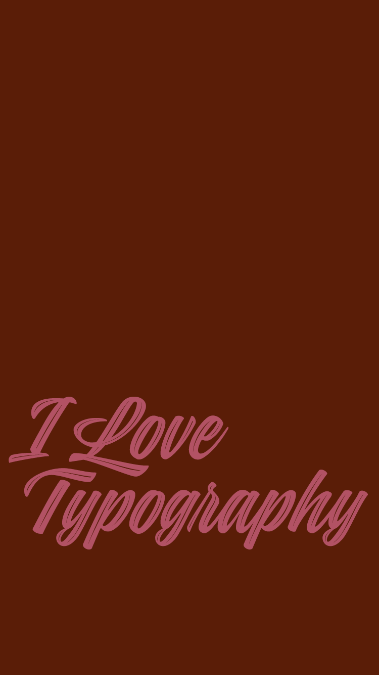 I love Typography (ILT) fonts, typefaces, the the lettering arts