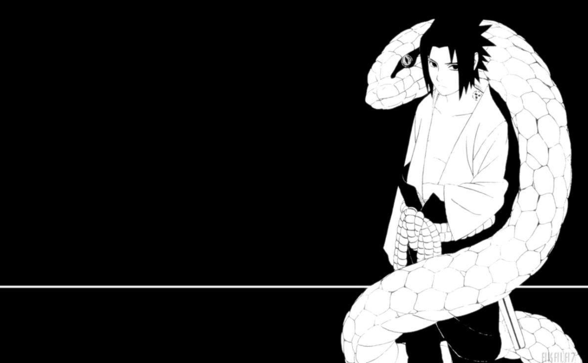 Sasuke Wallpaper Black White, HD Wallpaper & background Download