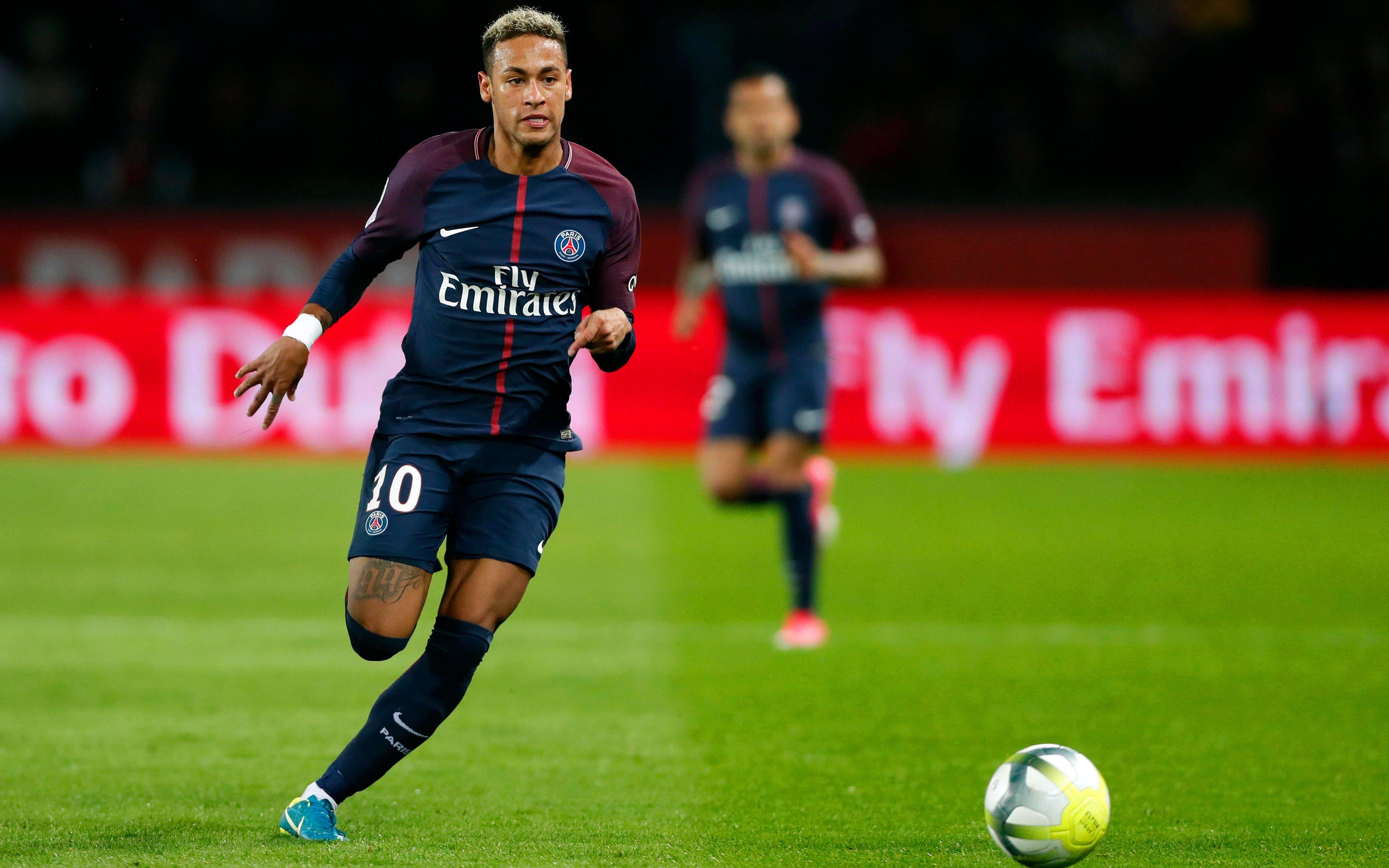 Download wallpaper Neymar Jr, PSG, 4k, football, Paris Saint