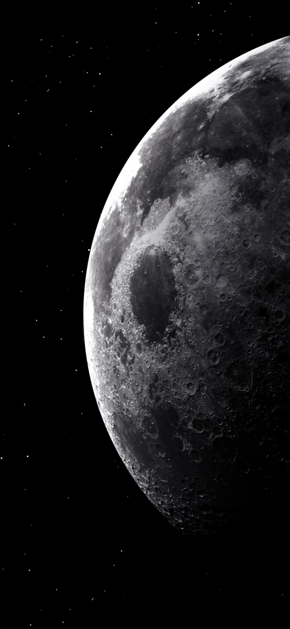 Space Wallpaper 4K Moon