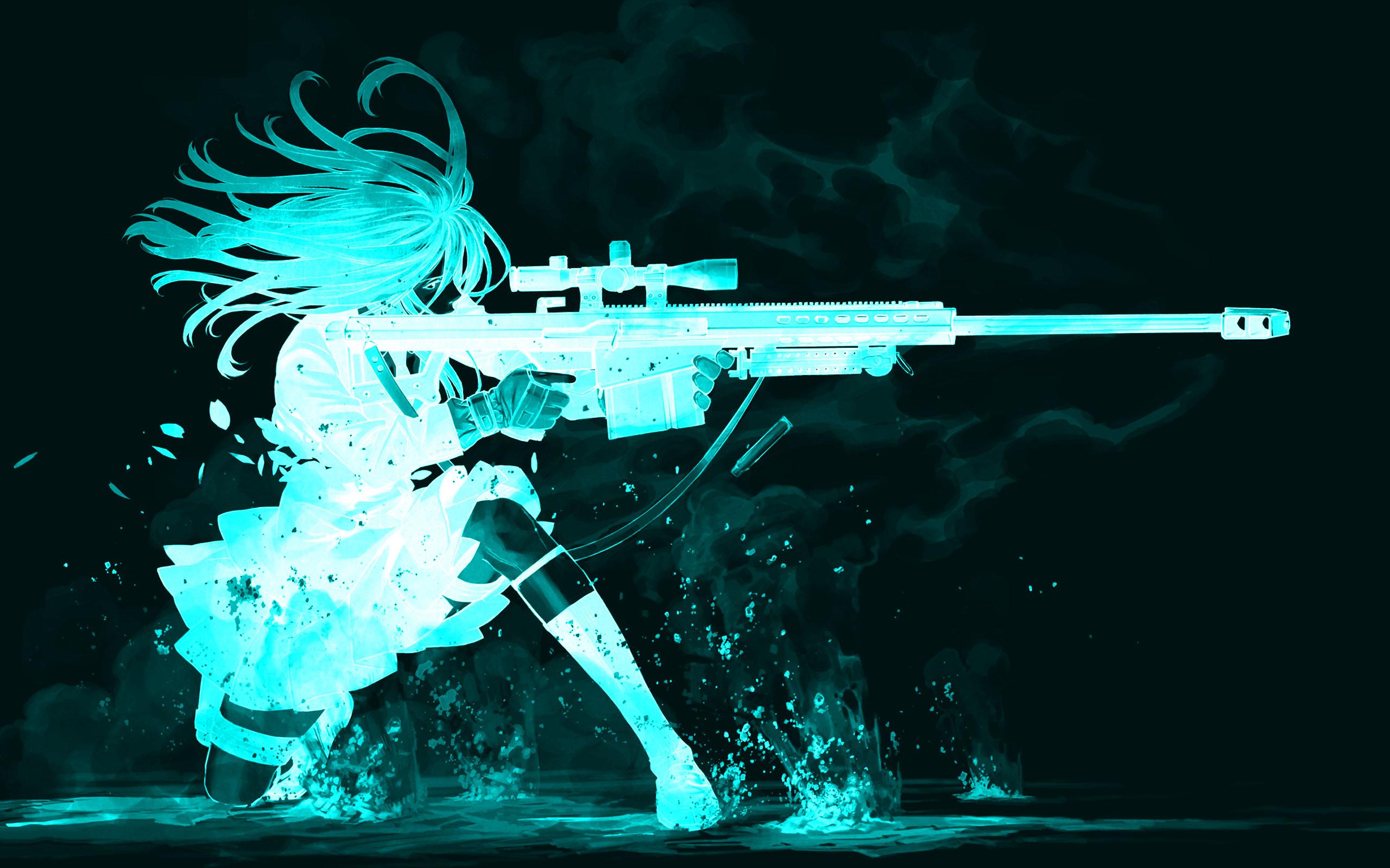 Free download Anime Glowing Anime HD Gun Danger Blood Gore Cool