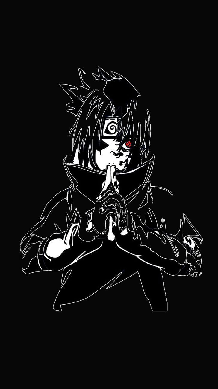 Naruto Black And White Wallpapers Wallpaper Cave