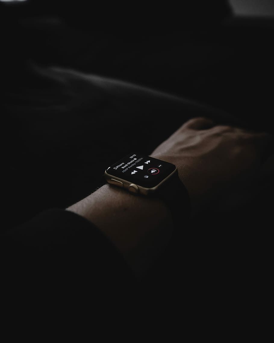 HD wallpaper: person wearing gold Apple Watch, person wearing