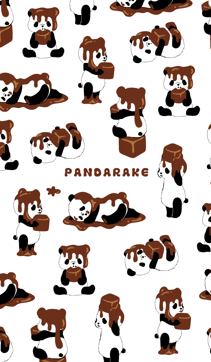 Chocolate has hung to the panda. It is Chocodarake version