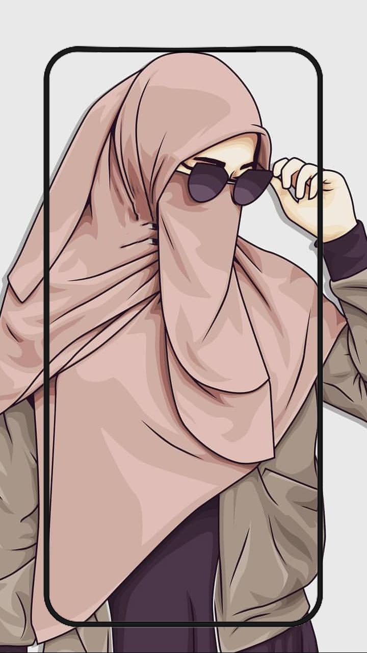 Female Anime Hijab Glasses Wallpapers  Wallpaper Cave
