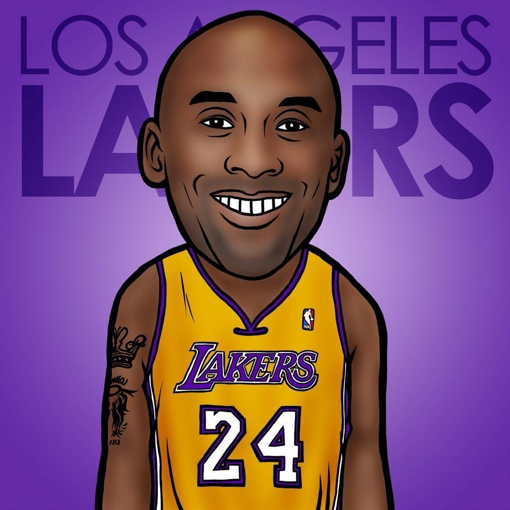 iPad: NBA stars cartoon wallpaper