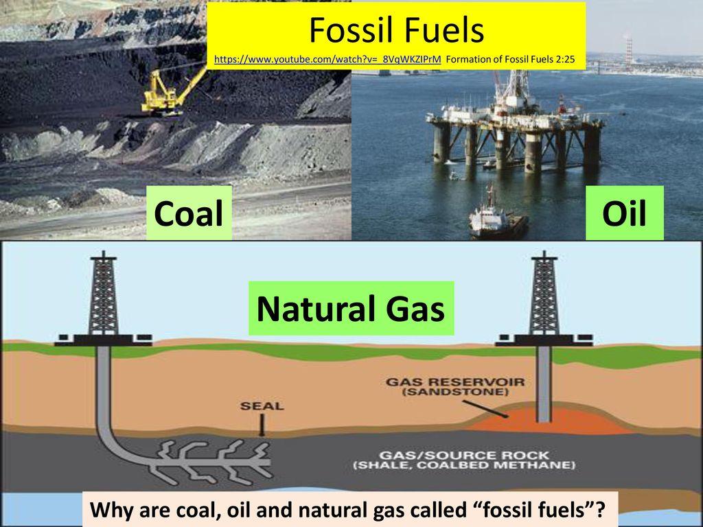 fossil fuels coal oil and natural gas