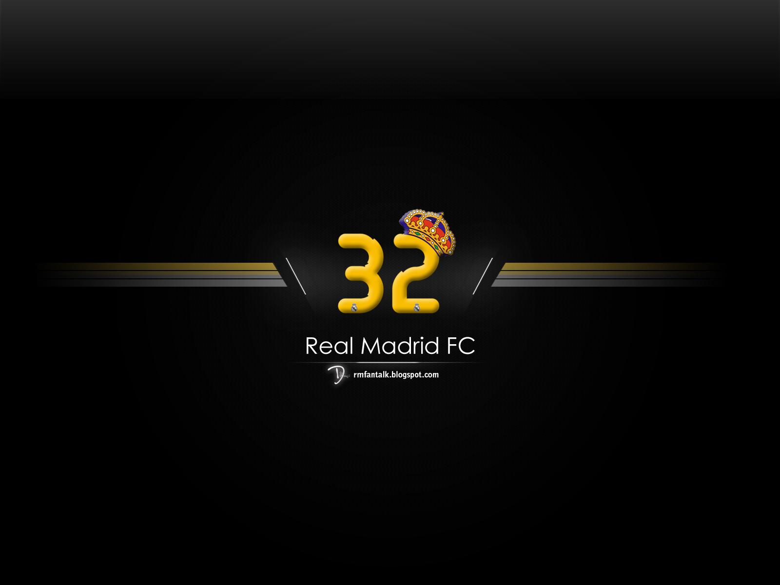 Free download real madrid 32 la liga titles black minimal desktop