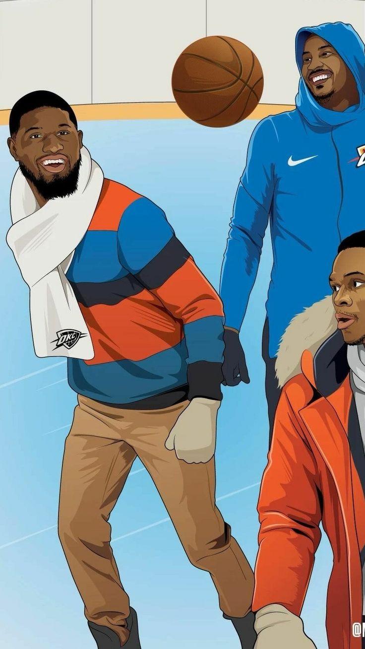 OKC'S OK3 Russell Westbrook, Paul George and Carmelo Anthony