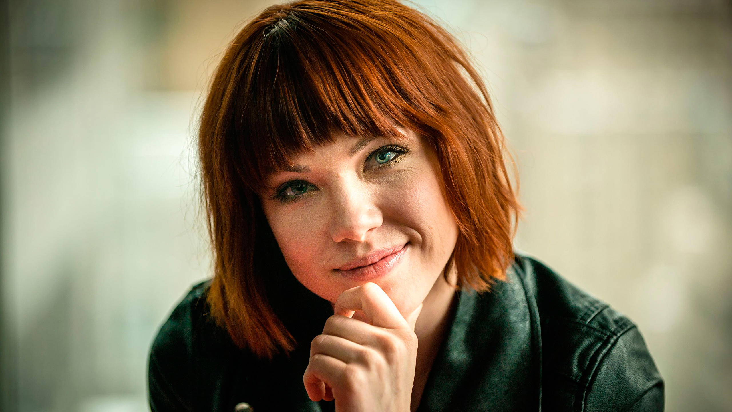 Image Redhead girl Carly Rae Jepsen Face Girls Music 2560x1440