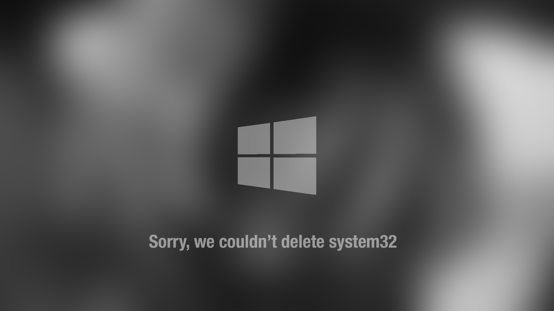 Sorry, we couldn't delete system32