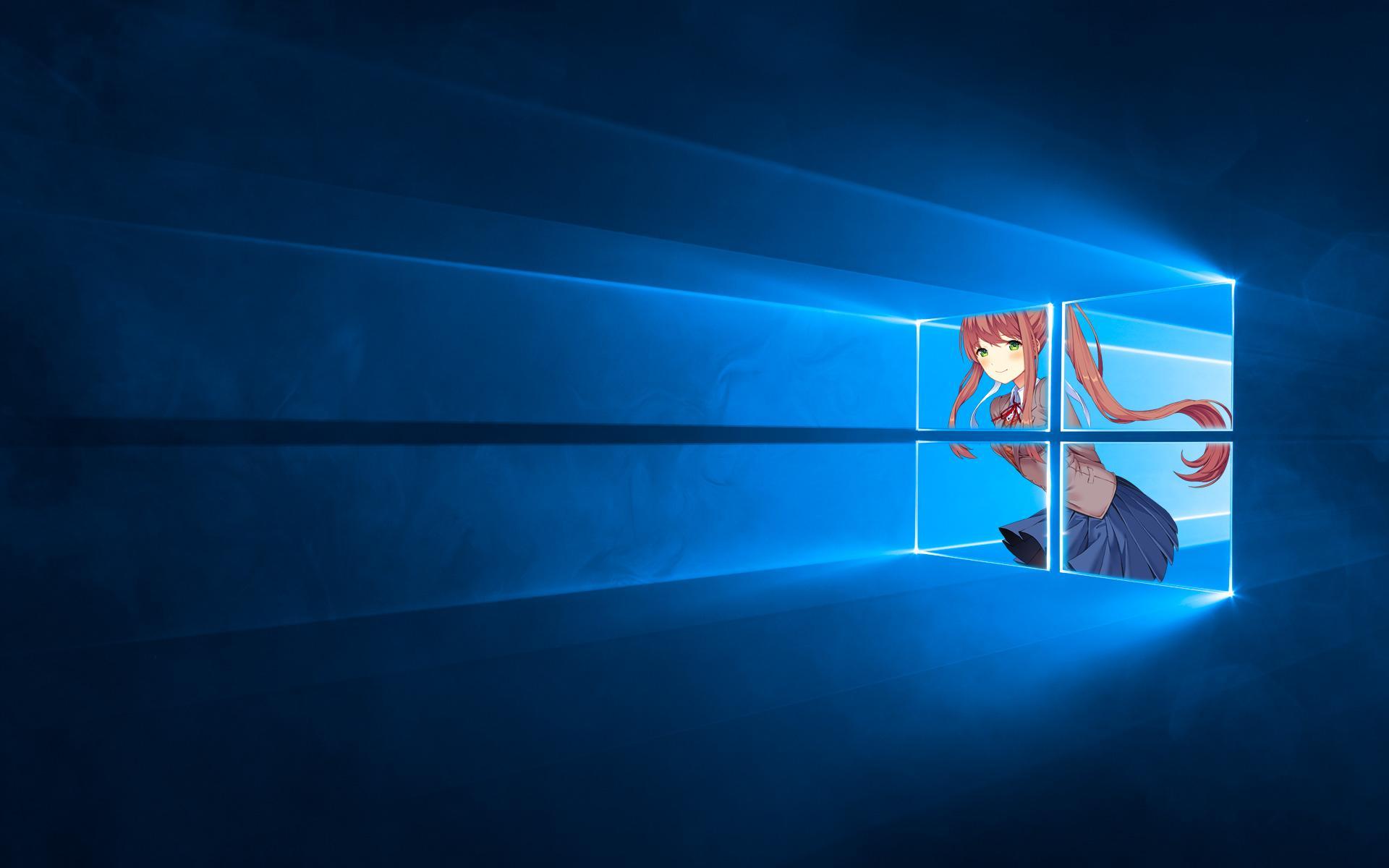 Have a piece of Monika on your PC with these wallpaper! Please