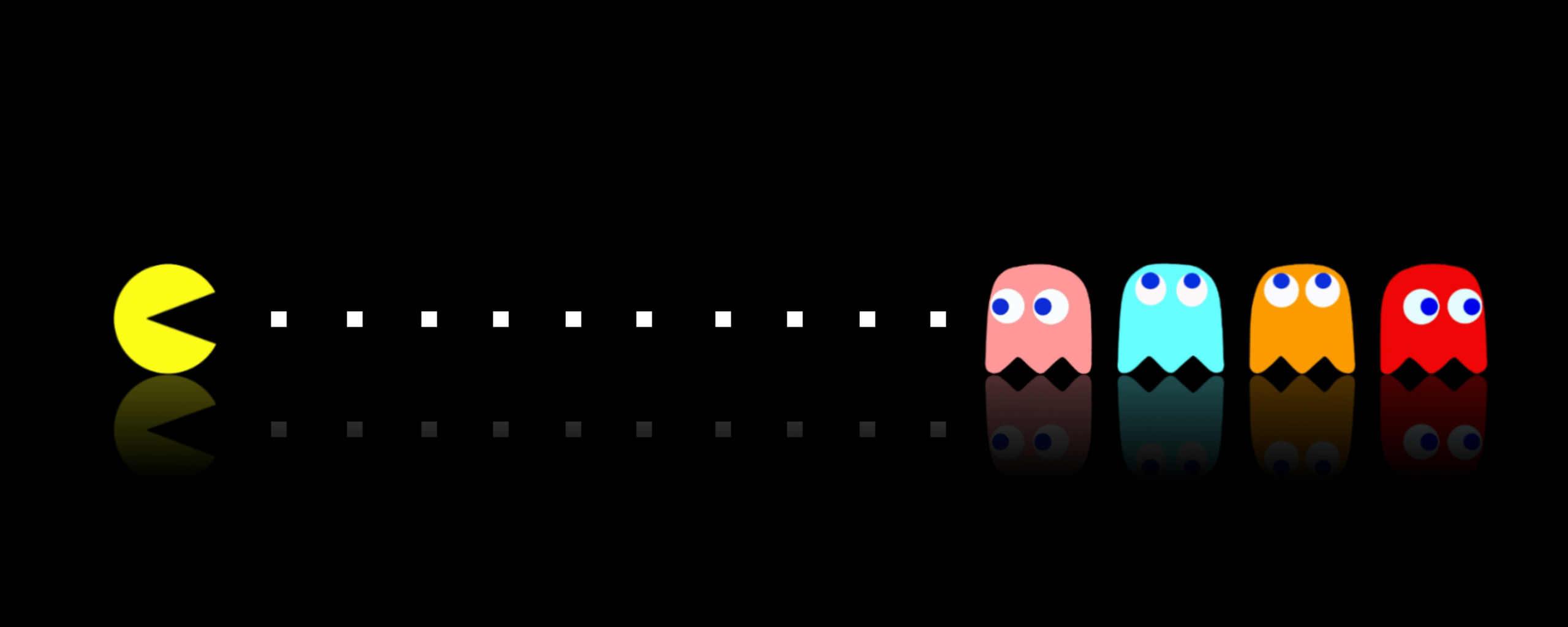 Dual Monitor Wallpaper Pacman Wallpaper