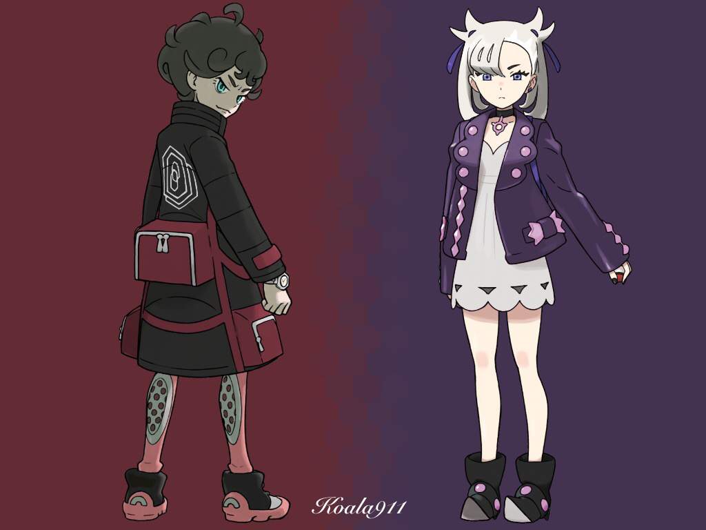 Bede and Marnie Color Swap. Pokémon Amino