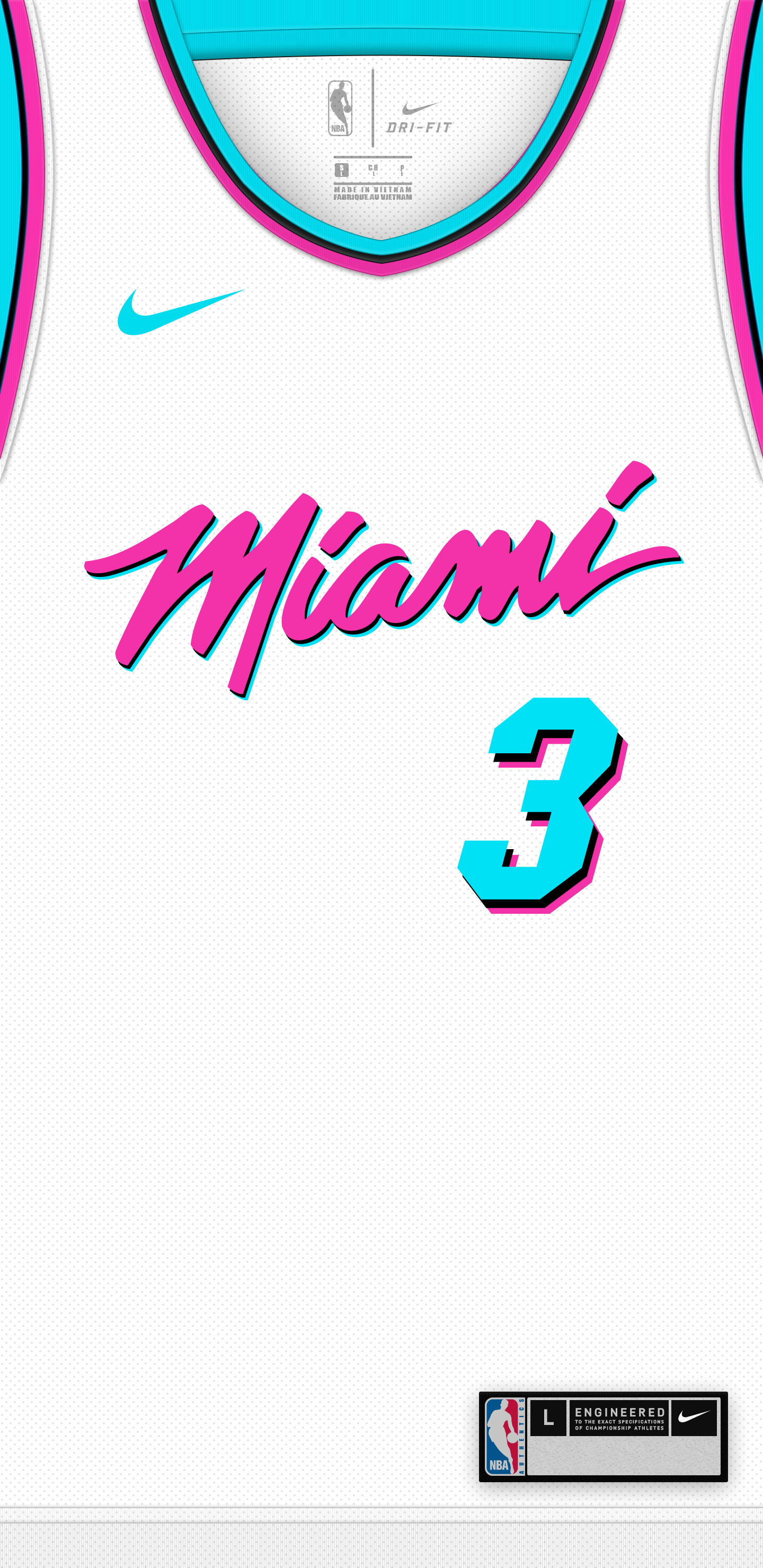 Minimal Miami Vice Jersey Mobile Wallpaper