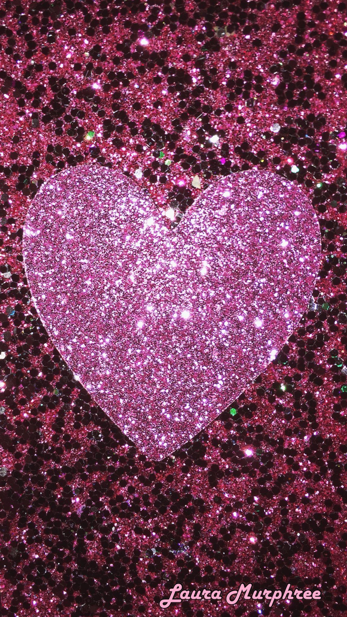 Glitter Heart iPhone Wallpaper Free Glitter Heart iPhone