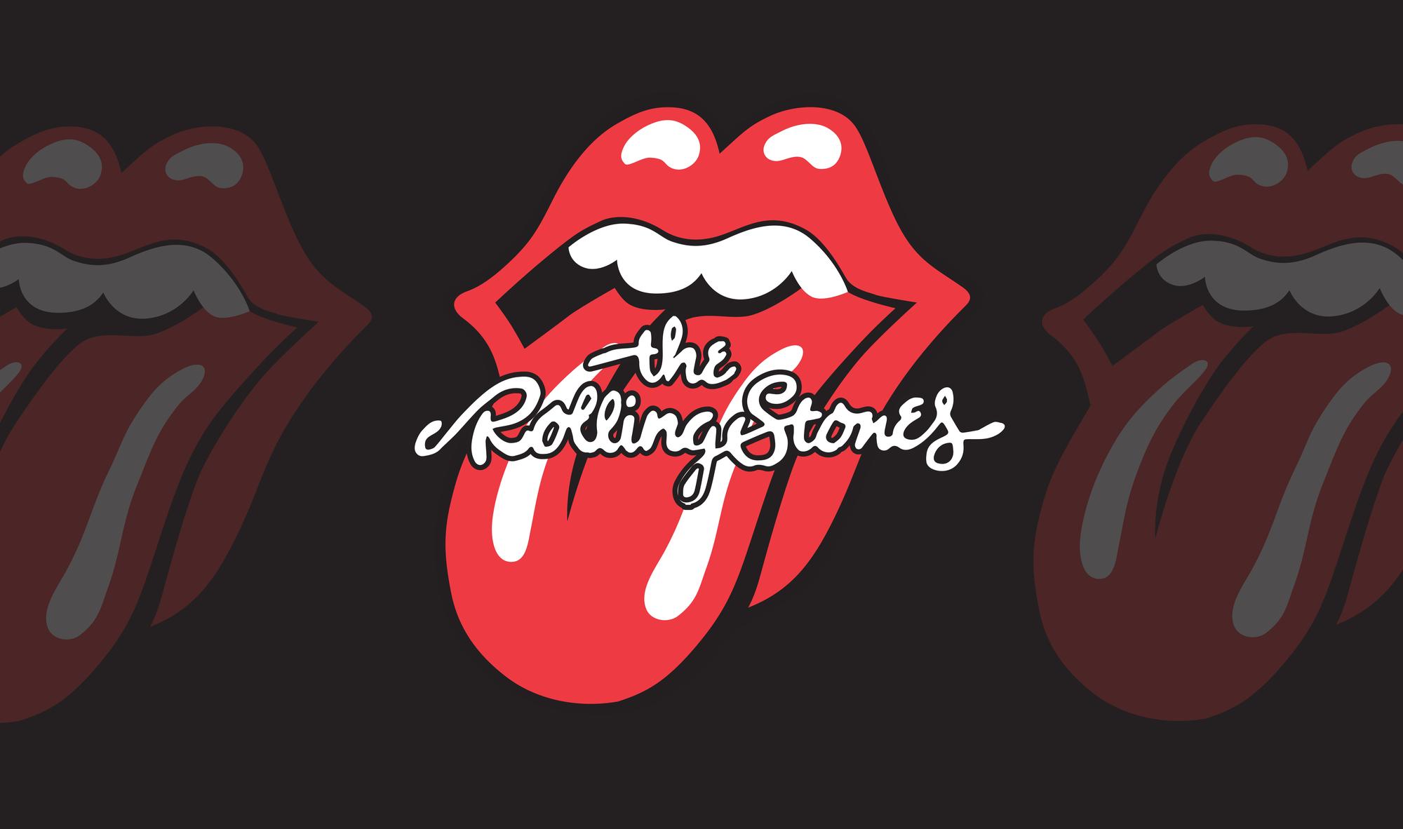 The Rolling Stones Tongue and Lips Logo Mural