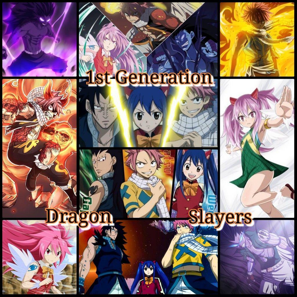 Fairy Tail dragon slayers and their dragons