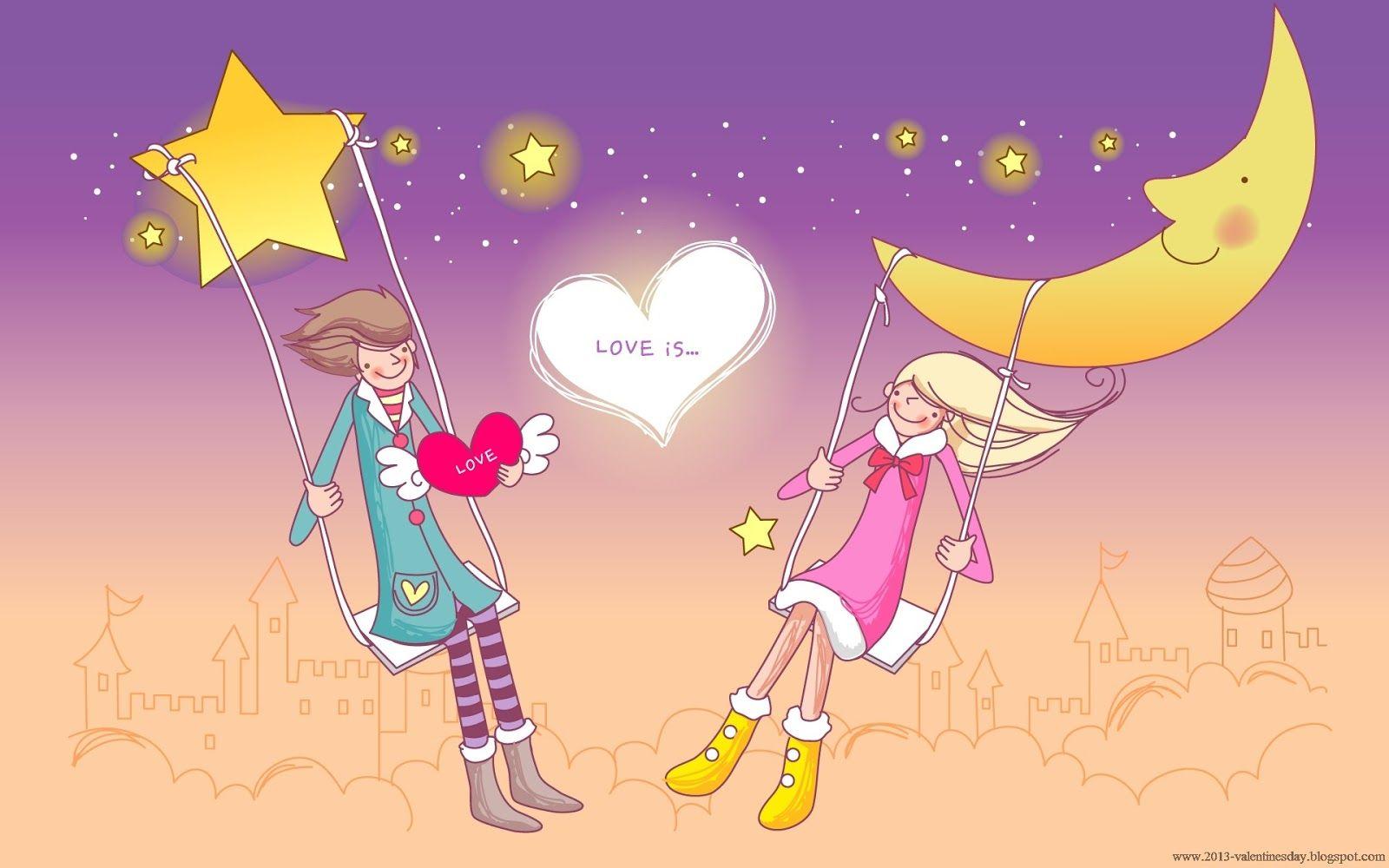 Cutest Couple Quotes. Cute Cartoon Couple Love HD wallpaper for Valentines day. I Love You. Valentines day cartoons, Cute cartoon wallpaper, Cartoon wallpaper