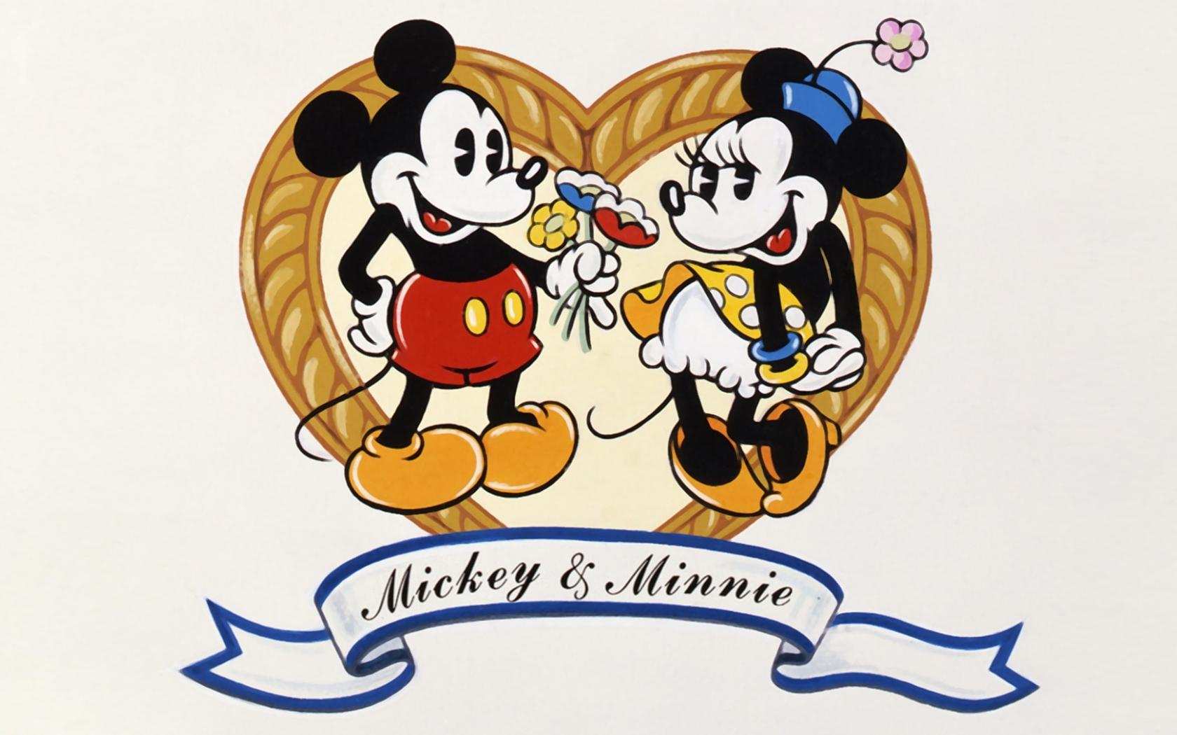 Mickey and Minnie Mouse Vintage