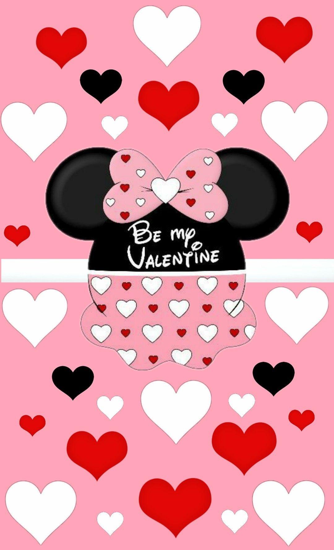 Valentines. Disney valentines, Minnie mouse image, Valentines wallpaper
