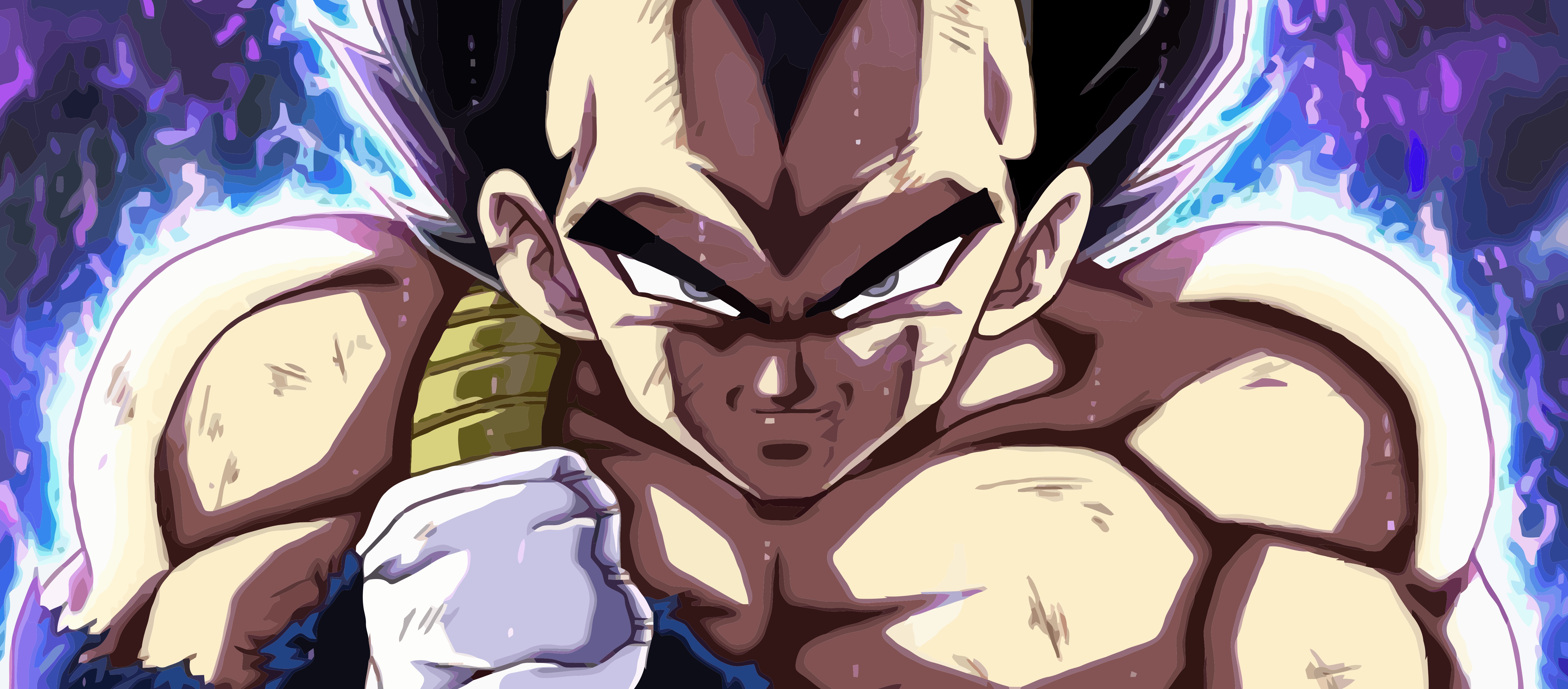 Free download Made a vector image out of Ultra Instinct Vegeta dbz