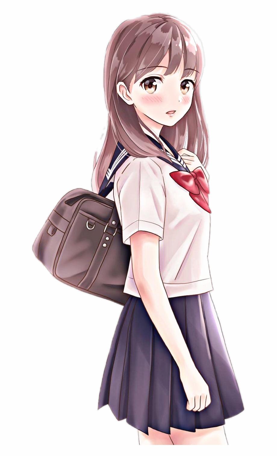 anime #girl #school #schoolgirl #student #beautiful Girl