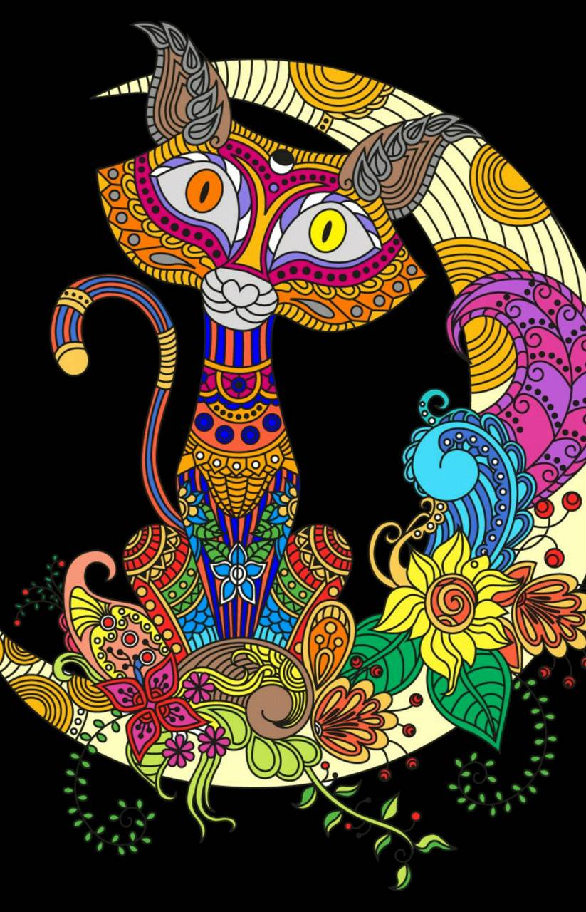 Egyptian cat wallpaper