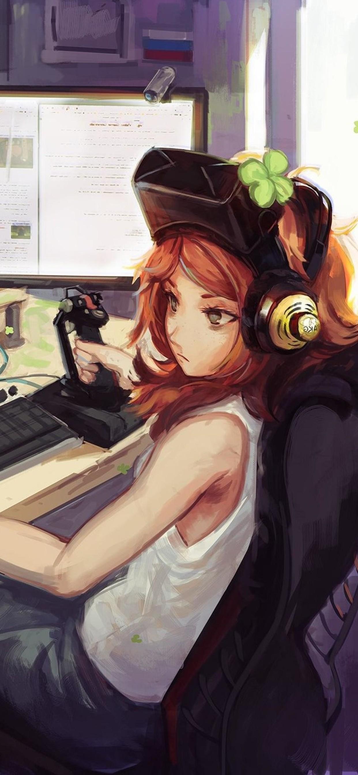 Anime gamer girl Hi Score